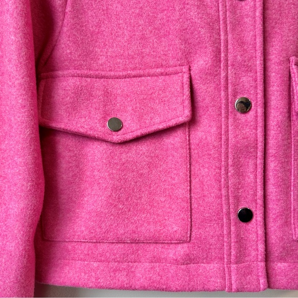 Zara Metal Button Cropped Jacket Pink - Picture 6 of 14